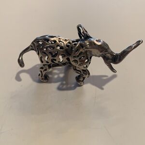 Pewter Elephant Figurine